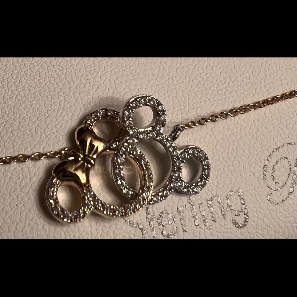 Mickey and Minnie Mouse Interlocking Icons Bracelet by CRISLU